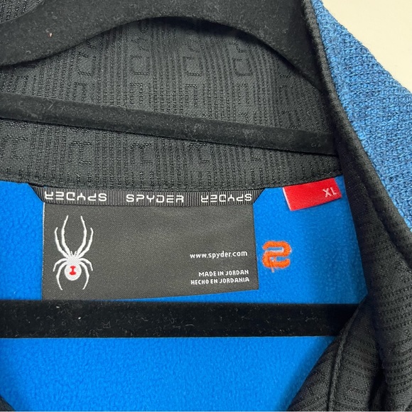 MEN’S SPYDER ZIP UP JACKET IN BLUE AND ORANGE SIZE XL - Picture 13 of 15